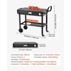 image:imageVEVOR Outdoor Grill Cart 310 x 170 inch Tabletop Size Grilling Table Foldable Outdoor Cooking Table with Tissue Holder Wheels Magnetic Tool Rack BBQ Prep Tables for Picnic Kitchen CourtyardBlack