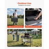 image:imageVEVOR Outdoor Grill Cart 310 x 170 inch Tabletop Size Grilling Table Foldable Outdoor Cooking Table with Tissue Holder Wheels Magnetic Tool Rack BBQ Prep Tables for Picnic Kitchen CourtyardBlack