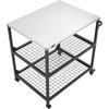 image:imageVEVOR Outdoor Grill Cart 310 x 170 inch Tabletop Size Grilling Table Foldable Outdoor Cooking Table with Tissue Holder Wheels Magnetic Tool Rack BBQ Prep Tables for Picnic Kitchen CourtyardBlack