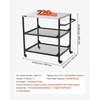 image:imageVEVOR Outdoor Grill Cart 310 x 170 inch Tabletop Size Grilling Table Foldable Outdoor Cooking Table with Tissue Holder Wheels Magnetic Tool Rack BBQ Prep Tables for Picnic Kitchen CourtyardBlack