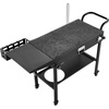 image:imageVEVOR Outdoor Grill Cart 310 x 170 inch Tabletop Size Grilling Table Foldable Outdoor Cooking Table with Tissue Holder Wheels Magnetic Tool Rack BBQ Prep Tables for Picnic Kitchen CourtyardBlack