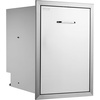 image:imageVEVOR Outdoor Kitchen Trash Drawer 177W x 25H x 228D Inch Stainless Steel Trash Drawer with Handle and PullOut Tray Outdoor Pull Out Kitchen BBQ Island Trash Can NOT Included