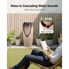 image:imageVEVOR Outdoor Water Fountain 3071 in Height Fountain and Waterfall 1Tier Floor Standing Glazed Jar Style Fountains with LED Light and Pump for Outdoor Indoor Garden Home Patio amp Yard Coffee