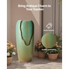 image:imageVEVOR Outdoor Water Fountain 3071 in Height Fountain and Waterfall 1Tier Floor Standing Glazed Jar Style Fountains with LED Light and Pump for Outdoor Indoor Garden Home Patio amp Yard Green
