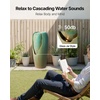 image:imageVEVOR Outdoor Water Fountain 3071 in Height Fountain and Waterfall 1Tier Floor Standing Glazed Jar Style Fountains with LED Light and Pump for Outdoor Indoor Garden Home Patio amp Yard Green