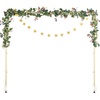 image:imageVEVOR Over The Table Rod Stand with Clamps 1342 Tall amp 2898 Length Adjustable 2 Packs Table Arch Stand Tabletop Balloon Arch Frame for Wedding Birthday Party Christmas Decorations BlackGold With Decorations