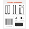 image:imageVEVOR Over The Table Rod Stand with Clamps 1342 Tall amp 2898 Length Adjustable 2 Packs Table Arch Stand Tabletop Balloon Arch Frame for Wedding Birthday Party Christmas Decorations BlackBlack