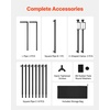 image:imageVEVOR Over The Table Rod Stand with Clamps 1342 Tall amp 2898 Length Adjustable 2 Packs Table Arch Stand Tabletop Balloon Arch Frame for Wedding Birthday Party Christmas Decorations BlackBlack
