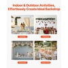 image:imageVEVOR Over The Table Rod Stand with Clamps 1342 Tall amp 2898 Length Adjustable 2 Packs Table Arch Stand Tabletop Balloon Arch Frame for Wedding Birthday Party Christmas Decorations BlackGold With Decorations
