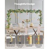 image:imageVEVOR Over The Table Rod Stand with Clamps 1342 Tall amp 2898 Length Adjustable 2 Packs Table Arch Stand Tabletop Balloon Arch Frame for Wedding Birthday Party Christmas Decorations BlackGold With Decorations