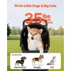 image:imageVEVOR Pet Stroller 35 lbs Weight Capacity Foldable Dog Cart 3 Wheels Cats Carts with Mesh Windows and Cup Holders Portable Pet Carrier Stroller with Brake for Small to Medium Pets3 wheels  For Pets up to 35lbs