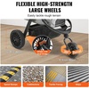 image:imageVEVOR Pet Stroller 35 lbs Weight Capacity Foldable Dog Cart 3 Wheels Cats Carts with Mesh Windows and Cup Holders Portable Pet Carrier Stroller with Brake for Small to Medium Pets3 wheels  For Pets up to 75 Pound
