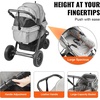 image:imageVEVOR Pet Stroller 35 lbs Weight Capacity Foldable Dog Cart 3 Wheels Cats Carts with Mesh Windows and Cup Holders Portable Pet Carrier Stroller with Brake for Small to Medium Pets3 wheels  For Pets up to 75 Pound