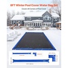 image:imageVEVOR Pool Cover Water Bags 5 Packs 10 Ft Double Chamber Pool Cover Water Tubes 04mm Thick PVC Bags Weights with Leakproof Screw Cap for Inground SwimmingPool Covers Winter Closing BlueBlue