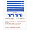 image:imageVEVOR Pool Cover Water Bags 5 Packs 10 Ft Double Chamber Pool Cover Water Tubes 04mm Thick PVC Bags Weights with Leakproof Screw Cap for Inground SwimmingPool Covers Winter Closing BlueBlue