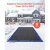 image:imageVEVOR Pool Cover Water Bags 5 Packs 10 Ft Double Chamber Pool Cover Water Tubes 04mm Thick PVC Bags Weights with Leakproof Screw Cap for Inground SwimmingPool Covers Winter Closing BlueBlue