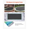 image:imageVEVOR Pool Cover Water Bags 5 Packs 10 Ft Double Chamber Pool Cover Water Tubes 04mm Thick PVC Bags Weights with Leakproof Screw Cap for Inground SwimmingPool Covers Winter Closing BlueGreen