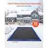 image:imageVEVOR Pool Cover Water Bags 5 Packs 10 Ft Double Chamber Pool Cover Water Tubes 04mm Thick PVC Bags Weights with Leakproof Screw Cap for Inground SwimmingPool Covers Winter Closing BlueBlue