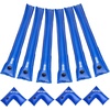 image:imageVEVOR Pool Cover Water Bags 5 Packs 10 Ft Double Chamber Pool Cover Water Tubes 04mm Thick PVC Bags Weights with Leakproof Screw Cap for Inground SwimmingPool Covers Winter Closing BlueBlue