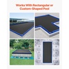 image:imageVEVOR Pool Cover Water Bags 5 Packs 10 Ft Double Chamber Pool Cover Water Tubes 04mm Thick PVC Bags Weights with Leakproof Screw Cap for Inground SwimmingPool Covers Winter Closing BlueBlue