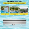 image:imageVEVOR Pool Fountain Stainless Steel Pool Waterfall Spillway with Pipe Connector Rectangular Garden Outdoor 11812in