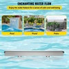 image:imageVEVOR Pool Fountain Stainless Steel Pool Waterfall Spillway with Pipe Connector Rectangular Garden Outdoor 11859in