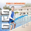 image:imageVEVOR Pool Handrail 2 PCS 55 x 32 inch Railing Stainless Steel with Base Plate for IndoorOutdoor RustProof Grab Bar wGrip CoverampAccessories for DecksSpas55x32 Inch 2 Pack