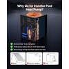 image:imageVEVOR Pool Heat Pump Max 93390 BTU Electric Pool Heater for Above amp InGround Up to 22455 Gallons AllDC Inverter Technology WiFi amp App Remote Control Multiple Protection for Swimming PartiesTop Air Outlet 27000 Gallons