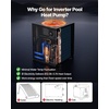 image:imageVEVOR Pool Heat Pump Max 93390 BTU Electric Pool Heater for Above amp InGround Up to 22455 Gallons AllDC Inverter Technology WiFi amp App Remote Control Multiple Protection for Swimming PartiesTop Air Outlet 22000 Gallons