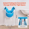 image:imageVEVOR Portable Dog Bathtub Elevated amp Foldable Spacesaving Pet Shower Station with Quick Drainage Bathing Tub for Washing amp Grooming Small and Medium Size Dogs and Cats Indoor amp Outdoor Light BlueLight Blue