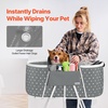 image:imageVEVOR Portable Dog Bathtub Elevated amp Foldable Spacesaving Pet Shower Station with Quick Drainage Bathing Tub for Washing amp Grooming Small and Medium Size Dogs and Cats Indoor amp Outdoor Light BlueLight Grey