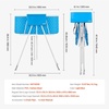 image:imageVEVOR Portable Dog Bathtub Elevated amp Foldable Spacesaving Pet Shower Station with Quick Drainage Bathing Tub for Washing amp Grooming Small and Medium Size Dogs and Cats Indoor amp Outdoor Light BlueLight Blue