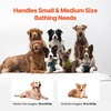 image:imageVEVOR Portable Dog Bathtub Elevated amp Foldable Spacesaving Pet Shower Station with Quick Drainage Bathing Tub for Washing amp Grooming Small and Medium Size Dogs and Cats Indoor amp Outdoor Light BlueLight Grey