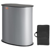 image:imageVEVOR Portable Tradeshow Podium Table 3543 x 1929 x 3701 Display Exhibition Counter Stand Booth Fair with Wall Foldable Promotion Retail Bar Table Pop Up Podium Counter with Carrying Bag