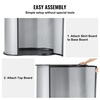 image:imageVEVOR Portable Tradeshow Podium Table 3543 x 1929 x 3701 Display Exhibition Counter Stand Booth Fair with Wall Foldable Promotion Retail Bar Table Pop Up Podium Counter with Carrying Bag