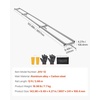image:imageVEVOR Rail Mill Guide System 9 ft 4 Crossbar Kits Aluminum Adjustable Saw Milling Rails System Work with Chainsaw Mills for Builders and Woodworkers12 ft