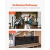 image:imageVEVOR Retractable Baby Gate Extends to 2027 inch Extra Wide 39 inch Tall with Reinforced Fiberglass Strips Avoids Crawling Through Mesh Dog Gate for Decks Doorways Garages Indoor BlackBlack