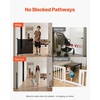 image:imageVEVOR Retractable Baby Gate Extends to 2027 inch Extra Wide 39 inch Tall with Reinforced Fiberglass Strips Avoids Crawling Through Mesh Dog Gate for Decks Doorways Garages Indoor BlackBlack