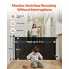 image:imageVEVOR Retractable Baby Gate Extends to 2027 inch Extra Wide 39 inch Tall with Reinforced Fiberglass Strips Avoids Crawling Through Mesh Dog Gate for Decks Doorways Garages Indoor BlackBlack