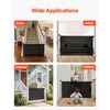 image:imageVEVOR Retractable Baby Gate Extends to 2027 inch Extra Wide 39 inch Tall with Reinforced Fiberglass Strips Avoids Crawling Through Mesh Dog Gate for Decks Doorways Garages Indoor BlackBlack