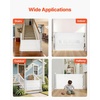 image:imageVEVOR Retractable Baby Gate Extends to 2027 inch Extra Wide 39 inch Tall with Reinforced Fiberglass Strips Avoids Crawling Through Mesh Dog Gate for Decks Doorways Garages Indoor BlackWhite