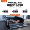 image:imageVEVOR Retractable Tonneau Cover 57 ft Hard Retractable Tonneau Cover with Builtin Drainage Pipe for 20212024 Dodge Ram 1500 Crew Cab Customized Design with DoubleLock amp TSlotHard Trifold