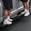 image:imageVEVOR Running Boards 4 Inches Side Steps Compatible with 20242025 Toyota Tacoma Double Cab Black Carbon Steel Nerf Bars 550 lbs Load Capacity Wide NonSlip Hollow Surface with Rustproof Coating1925 Ram 1500 Crew Cab