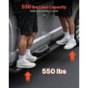 image:imageVEVOR Running Boards 4 Inches Side Steps Compatible with 20242025 Toyota Tacoma Double Cab Black Carbon Steel Nerf Bars 550 lbs Load Capacity Wide NonSlip Hollow Surface with Rustproof Coating0523 Tacoma Double Cab