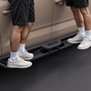 image:imageVEVOR Running Boards 4 Inches Side Steps Compatible with 20242025 Toyota Tacoma Double Cab Black Carbon Steel Nerf Bars 550 lbs Load Capacity Wide NonSlip Hollow Surface with Rustproof Coating2225 Tundra CrewMax Cab
