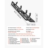 image:imageVEVOR Running Boards 4 Inches Side Steps Compatible with 20242025 Toyota Tacoma Double Cab Black Carbon Steel Nerf Bars 550 lbs Load Capacity Wide NonSlip Hollow Surface with Rustproof Coating2425 Tacoma Double Cab