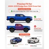 image:imageVEVOR Running Boards 4 Inches Side Steps Compatible with 20242025 Toyota Tacoma Double Cab Black Carbon Steel Nerf Bars 550 lbs Load Capacity Wide NonSlip Hollow Surface with Rustproof Coating0918 Ram 1500 Crew Cab
