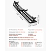 image:imageVEVOR Running Boards 4 Inches Side Steps Compatible with 20242025 Toyota Tacoma Double Cab Black Carbon Steel Nerf Bars 550 lbs Load Capacity Wide NonSlip Hollow Surface with Rustproof Coating0718 Jeep Wrangler JK 4 Door