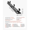 image:imageVEVOR Running Boards 4 Inches Side Steps Compatible with 20242025 Toyota Tacoma Double Cab Black Carbon Steel Nerf Bars 550 lbs Load Capacity Wide NonSlip Hollow Surface with Rustproof Coating1925 Ram 1500 Crew Cab