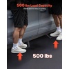 image:imageVEVOR Running Boards 4 Inches Side Steps Compatible with 20242025 Toyota Tacoma Double Cab Black Carbon Steel Nerf Bars 550 lbs Load Capacity Wide NonSlip Hollow Surface with Rustproof Coating0523 Tacoma Double Cab